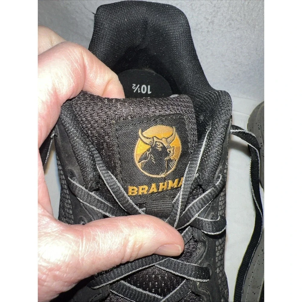 Brahma Steel Toe Work‎ Shoes Mens 10.5M Black Leather Slip Resistant